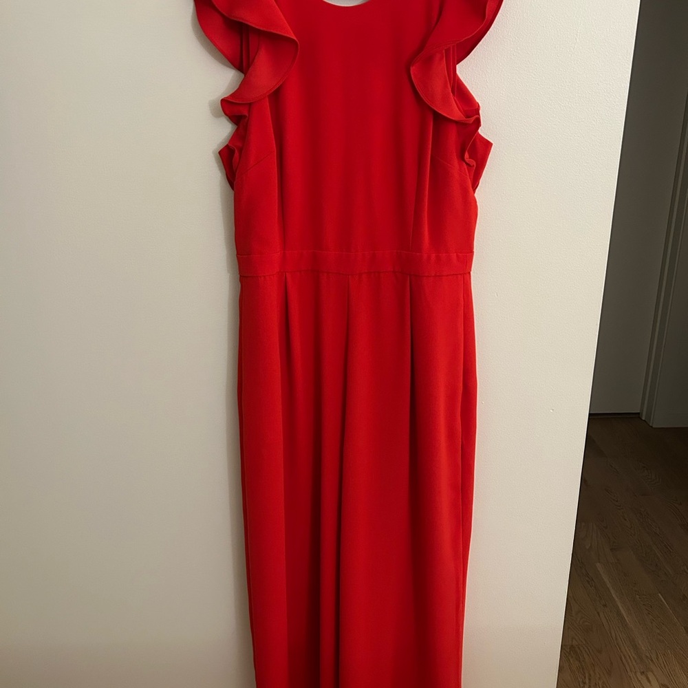J. Crew Vibrant Red Jumpsuit